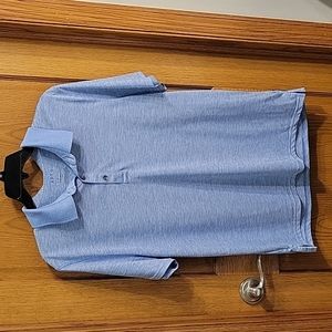 Light Blue Mens Performance Polo